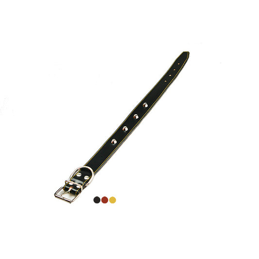 COLLARE CUOIO BORCHIATO