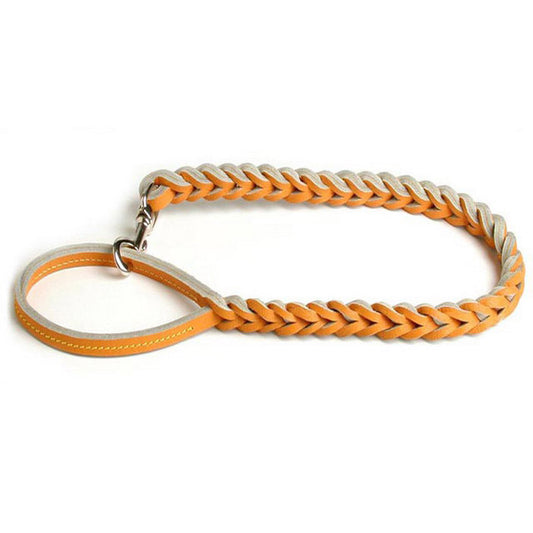 GUINZAGLIO CUOIO BUFALO INTRECCIATO