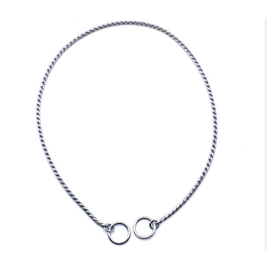 COLLARE STRANGOLO CROMATO DA ESPOSIZIONE