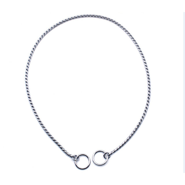 COLLARE STRANGOLO CROMATO DA ESPOSIZIONE