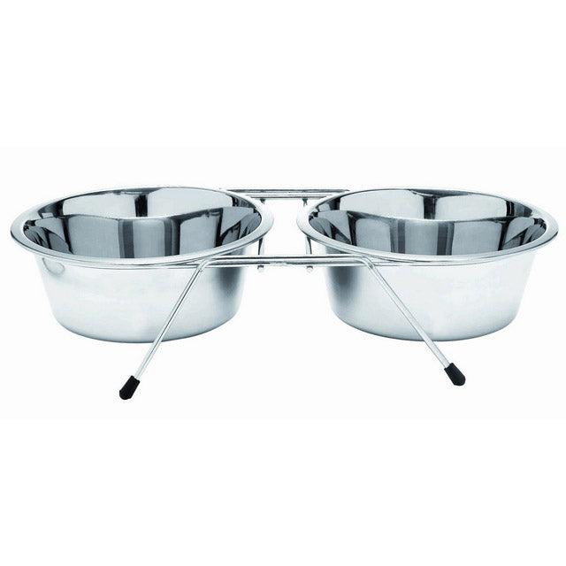 CIOTOLA ACCIAIO DOPPIA CON SUPPORTO