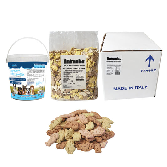 BISCOTTO PER CANI VANIGLIA E CARAMELLO MINIZOO MIX