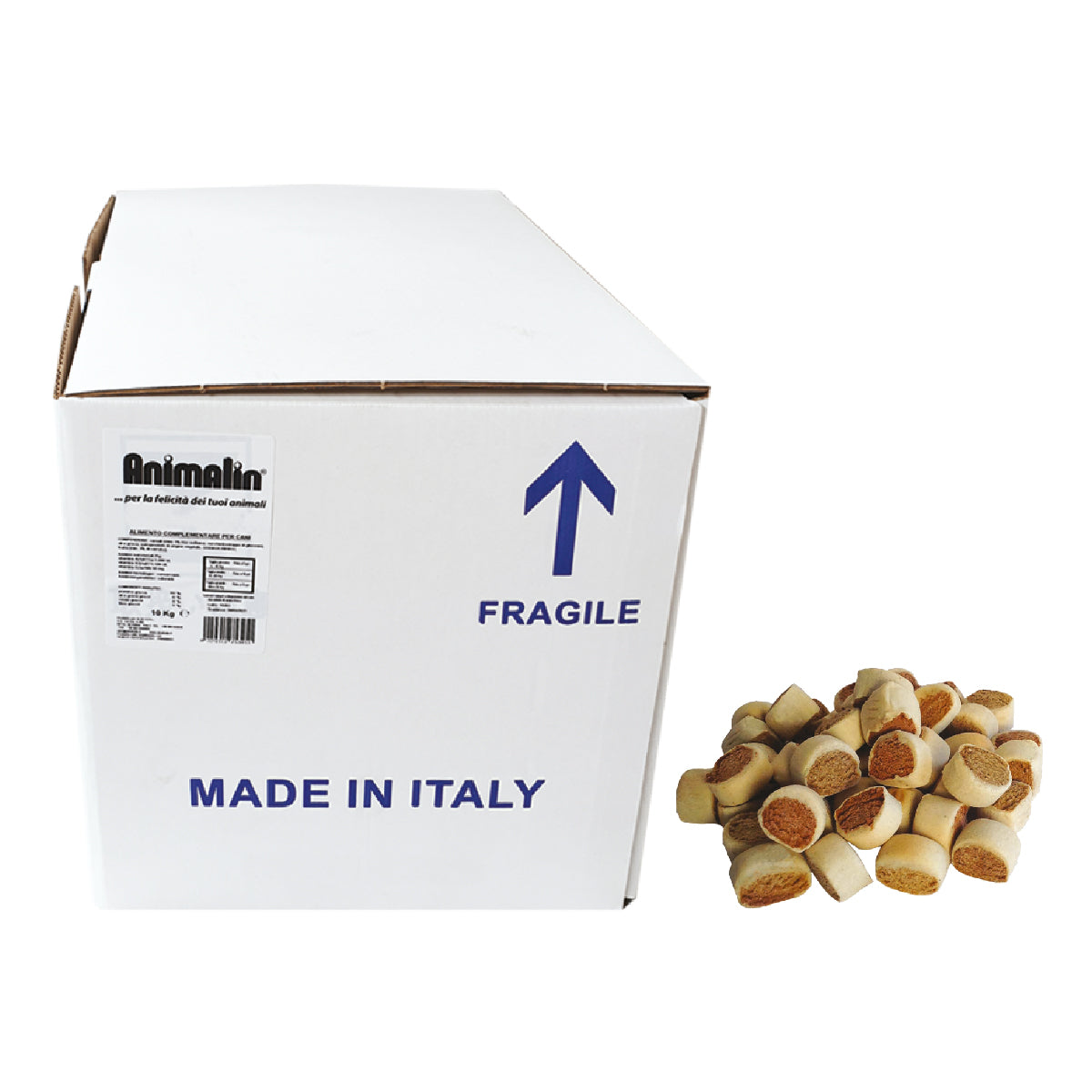 BISCOTTO PER CANI CARNE E PESCE MINI ROLLIES