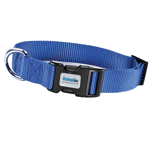 COLLARE NYLON REGOLABILE BLU