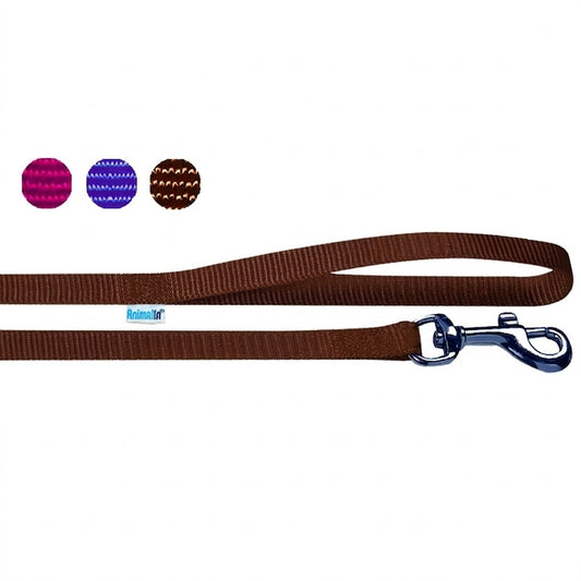 GUINZAGLIO NYLON MARRONE