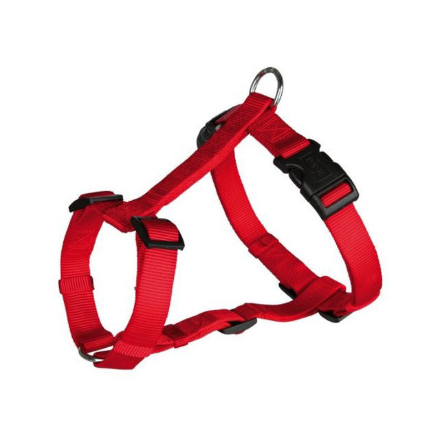 Pettorina Nylon Rossa Regolabile H per Cani