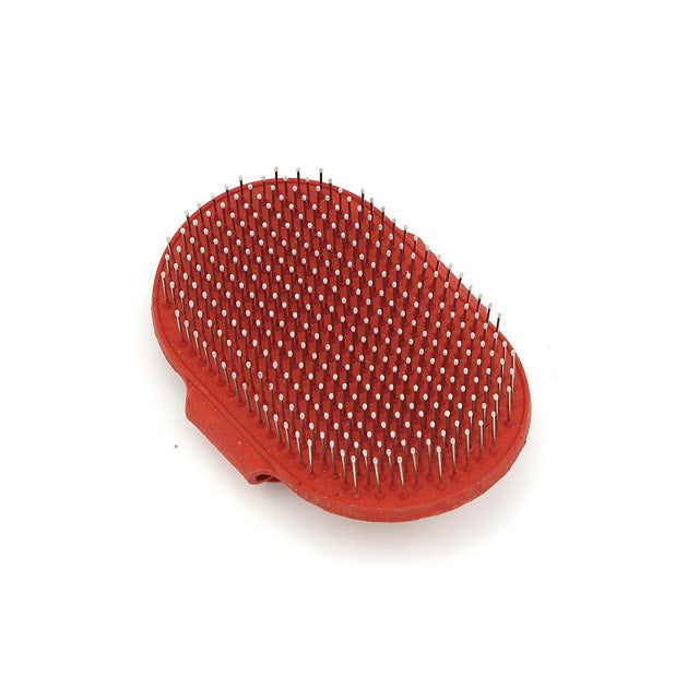 Spazzola in gomma flessibile per terrier a pelo duro, ideale per rimozione pelo morto