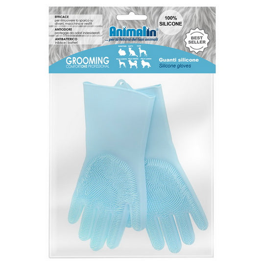 GROOM. PAIO DI GUANTI DI GOMMA PROFESSIONALI