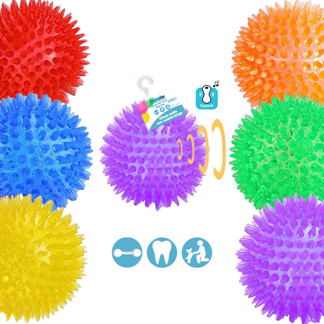 GIOCO TPR PALLA CON SUONO MIX COLOR