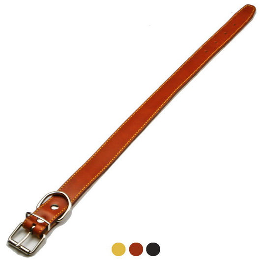 COLLARE CUOIO FODERATO CUCITO