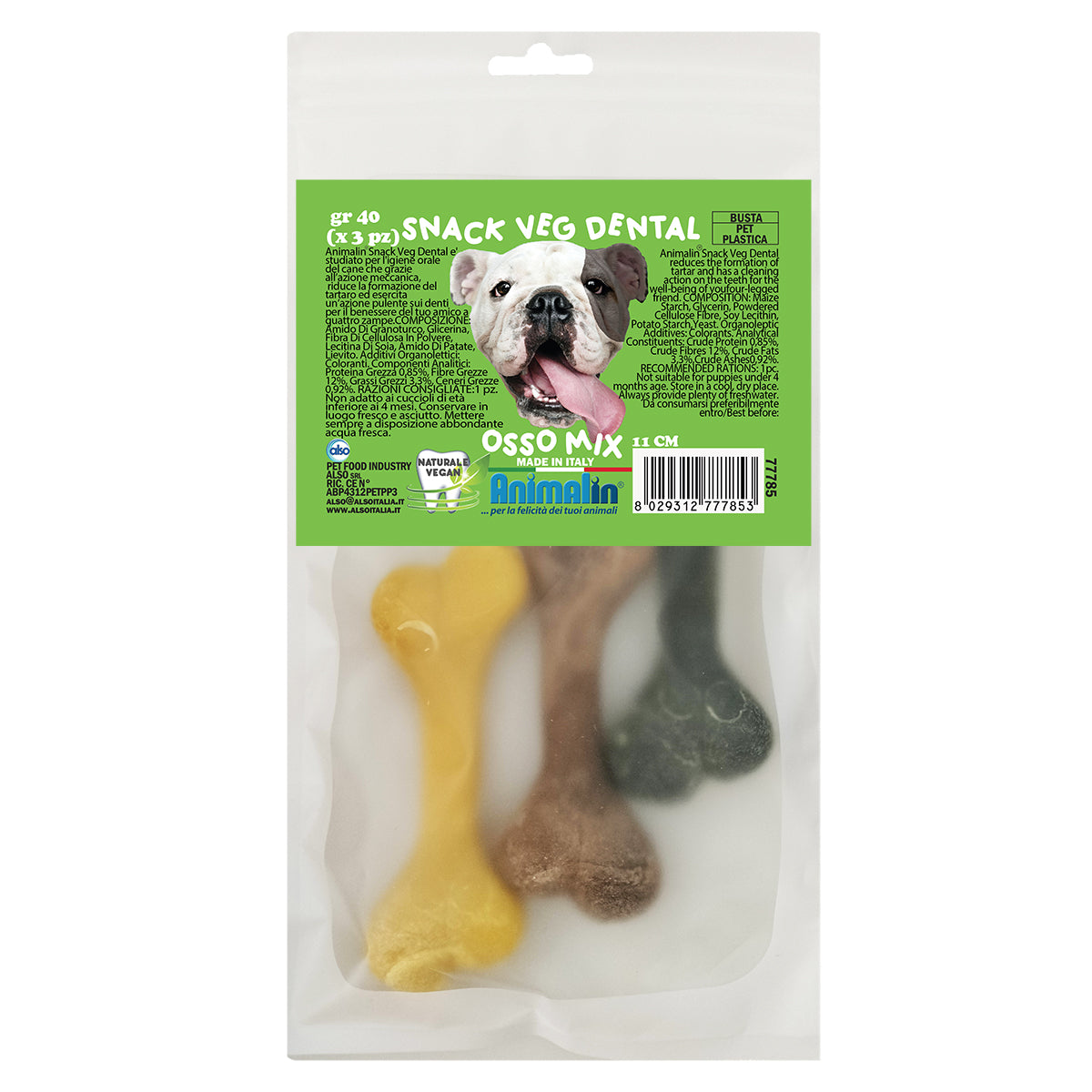 SNACK VEG DENTAL OSSO S