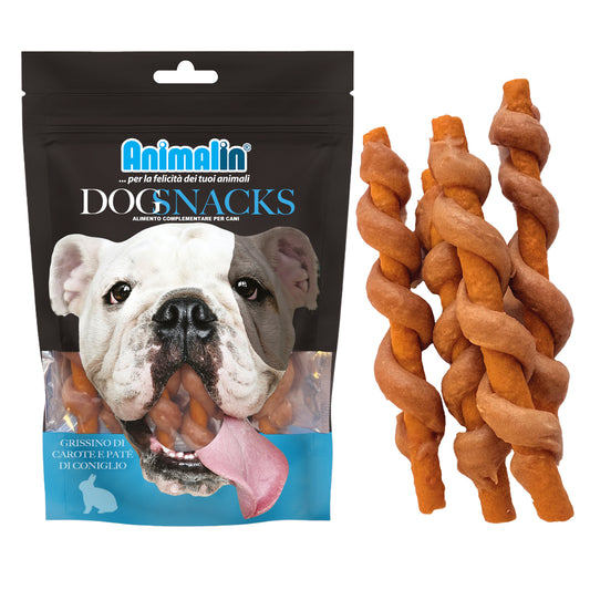 SNACK MONOPRO GRISSINO DI CAROTE C/ PATE' CONIGLIO