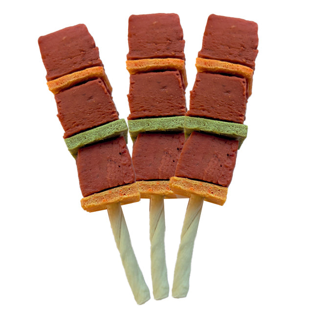 SNACK MONOPRO SPIEDINO DI OSSO CON MANZO E VERDURE