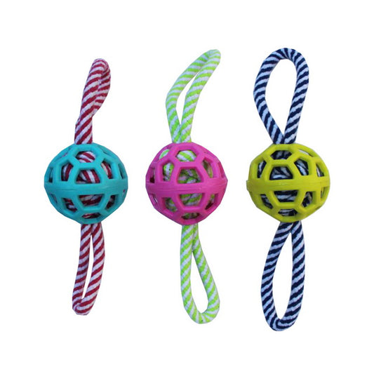 GIOCO ROPE CORDA E PALLA TPR 35 CM/150G