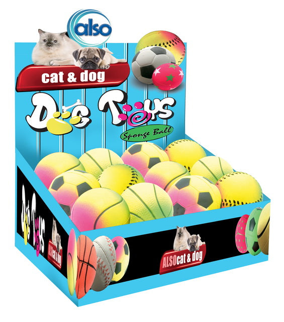 GIOCO SPONGE BALL FLUO SPORT COLOUR