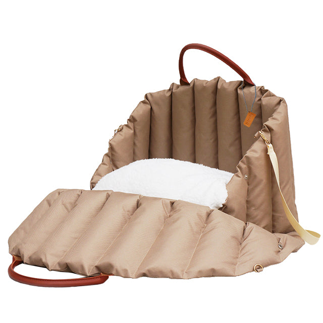 BORSA TRASPORTINO CUCCIA CAMEL 2IN1