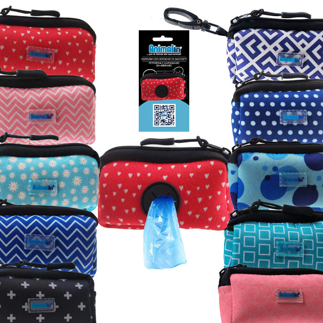 DISPENSER PORTA SACCHETTI IGIENICI TESSUTO