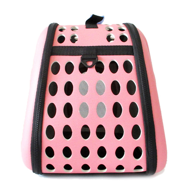 Borsa trasportino antiurto per cani gatti e roditori 42x33x28,5 cm, rigida e pieghevole con tracolla