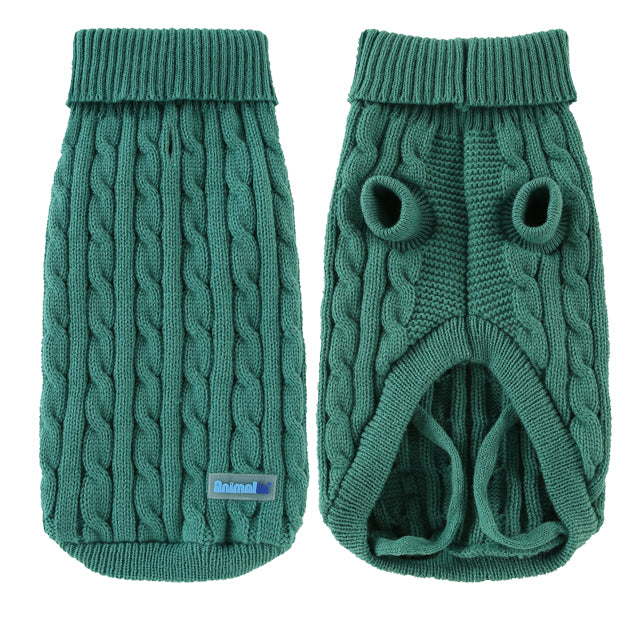 MAGLIONE TRECCIA VERDE INGLESE