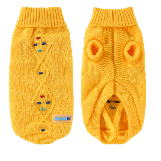 MAGLIONE POIS GIALLO