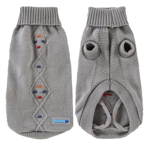 MAGLIONE POIS GRIGIO PERLA