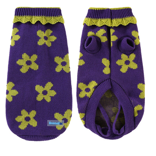 MAGLIONE M'AMA VIOLA/VERDE ACIDO