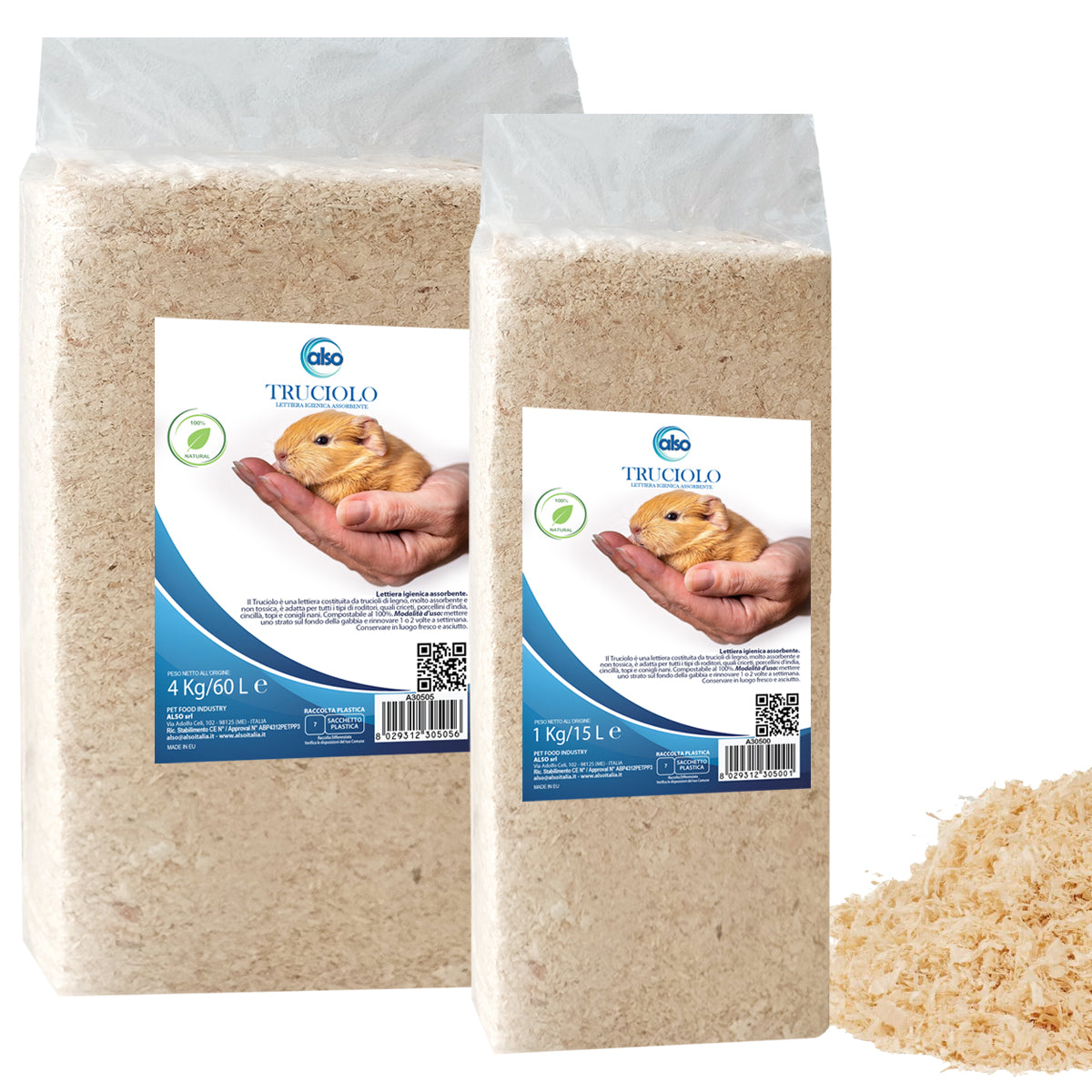 TRUCIOLO PER RODITORI KG. 4 / LT. 60 (ALSO)